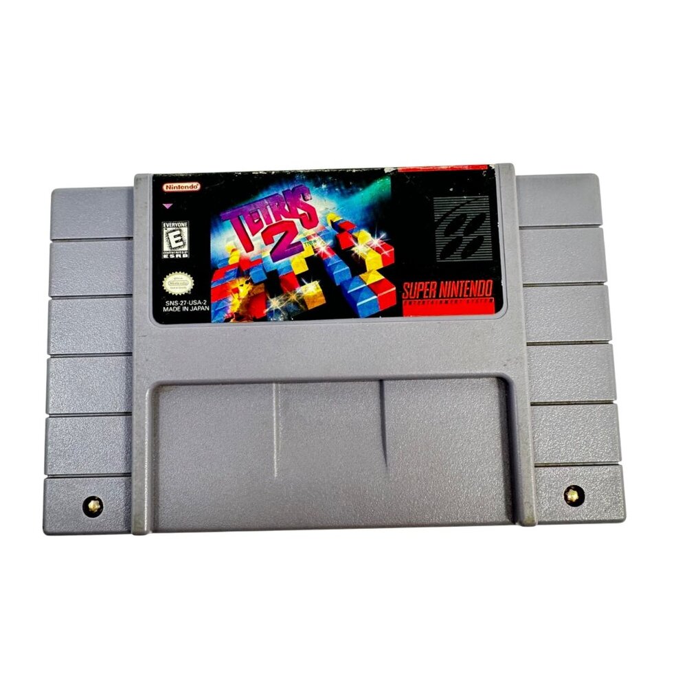 Super Nintendo SNES - Tetris 2 - W/ Manual - Tested/Works - Picture 2 of 8